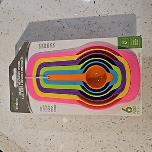 6 PC COLORFUL NESTED MEASURING SPOONS